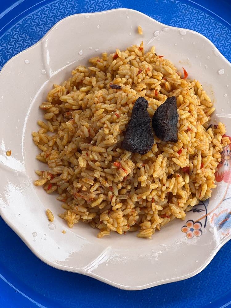 Jellof Rice with meats image - mobifoods