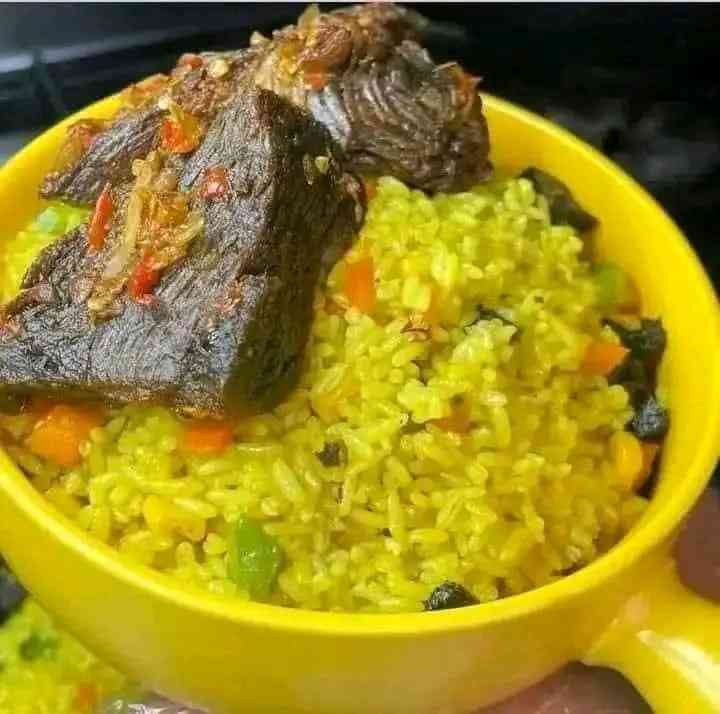 Fried Rice with 2goat meat image - Mobi-market