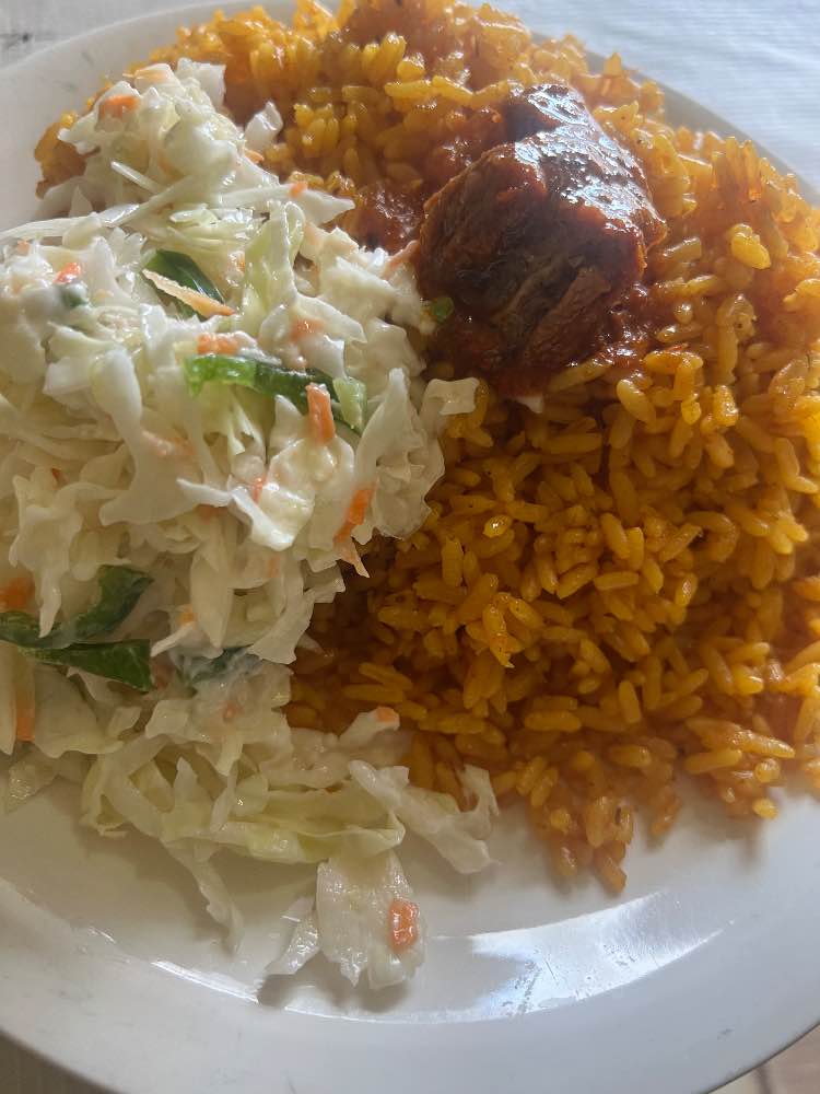 Rice and salad image - mobifoods